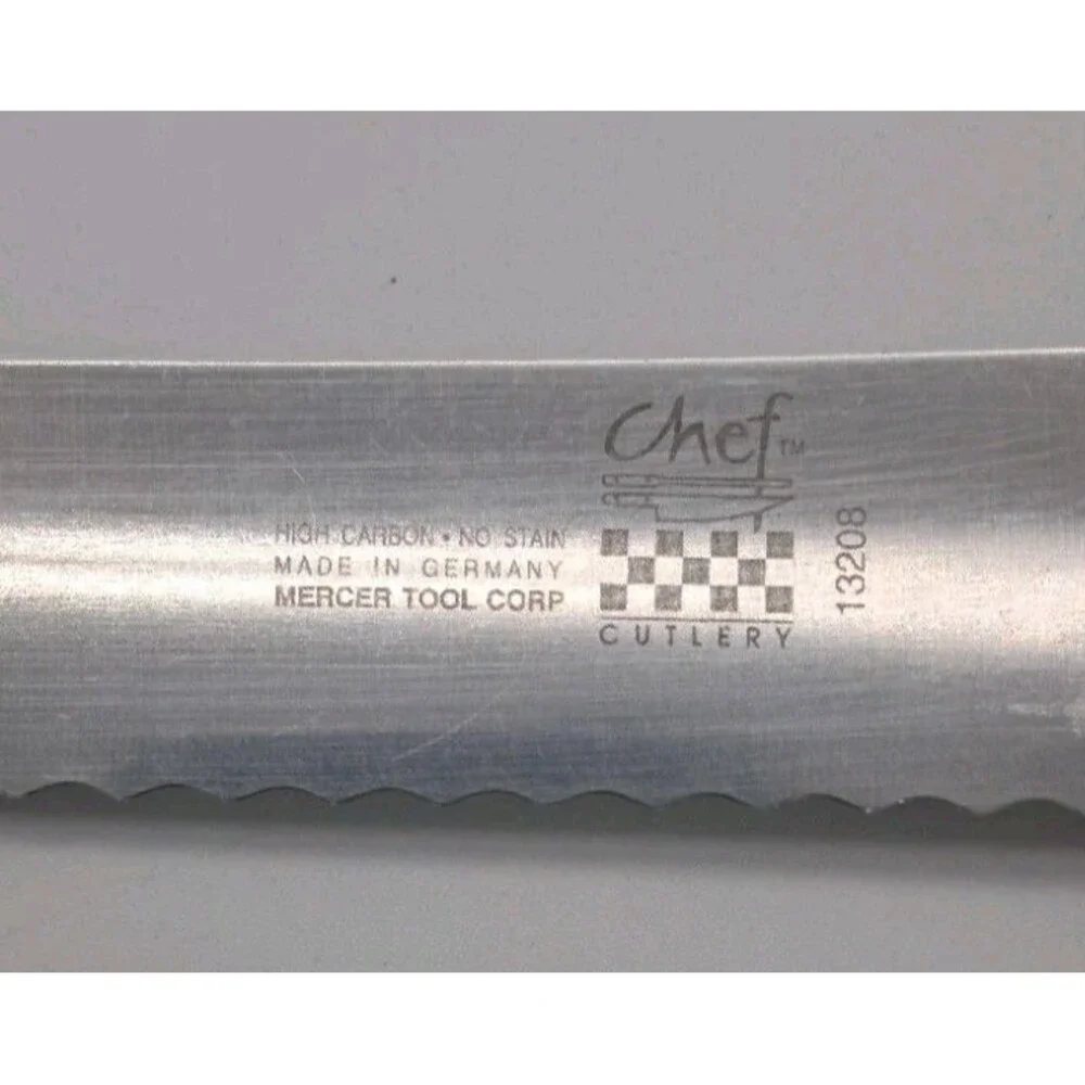 Mercer Culinary 8-Inch Wavy Edge Bread Knife German Stainless Steel